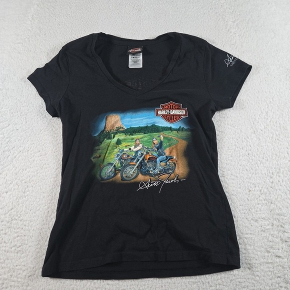 Harley-Davidson Tops - HARLEY DAVIDSON T-Shirt Scott Jacobs Limited Edition Graphics Women's Medium